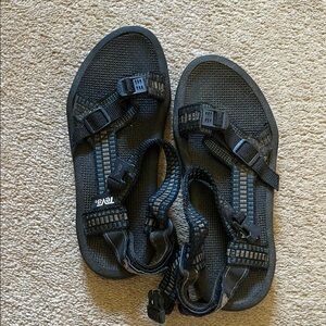 Teva Vintage River Guide Black Gray Blue Sandals